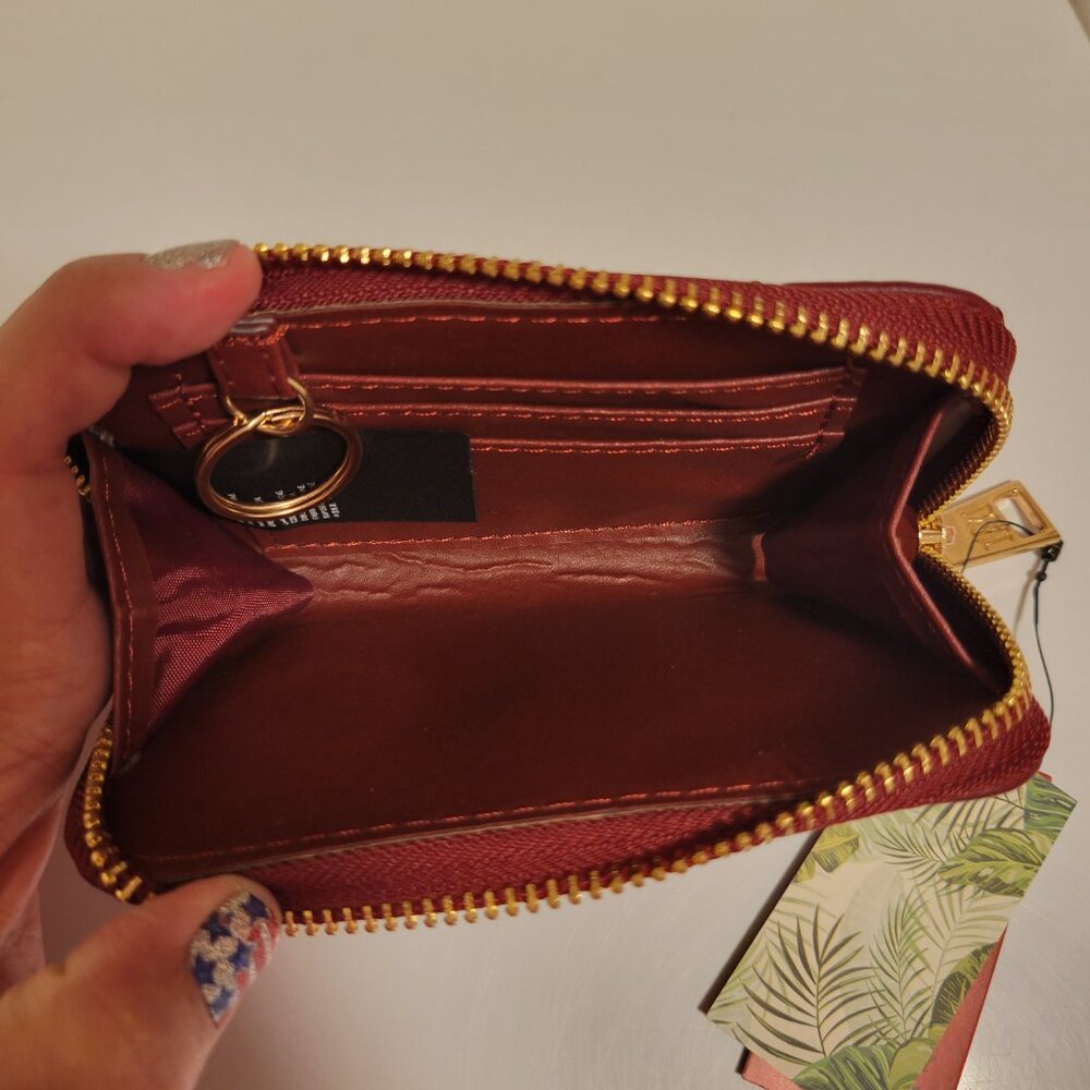 NWT Badgley Mischka Small Diamond Coin Purse with Key Ring - Picture 5 of 6